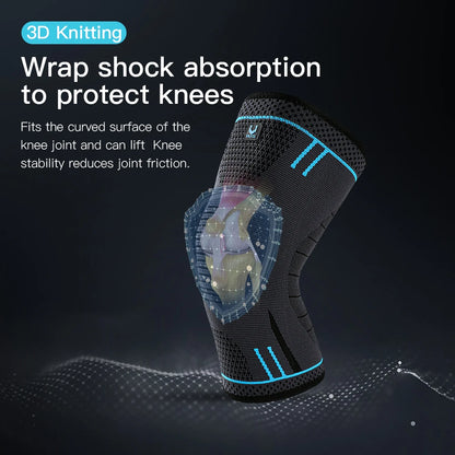 Compression Knee Support Sleeve - Elastic, Breathable, Sports Protector