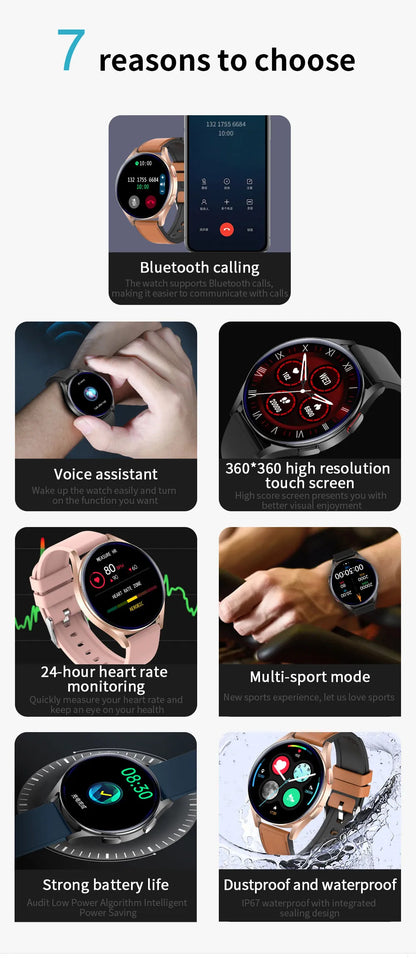 Smartwatch 6: Touch Sports Tracker with Health Monitoring and Bluetooth Calling