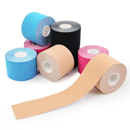 Elastic Sports Tape: Strain Injury and Muscle Pain Relief