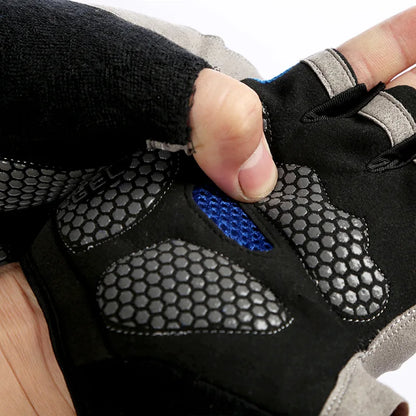 Half Finger Gym Gloves: Anti-Slip, Breathable for Bodybuilding & Crossfit