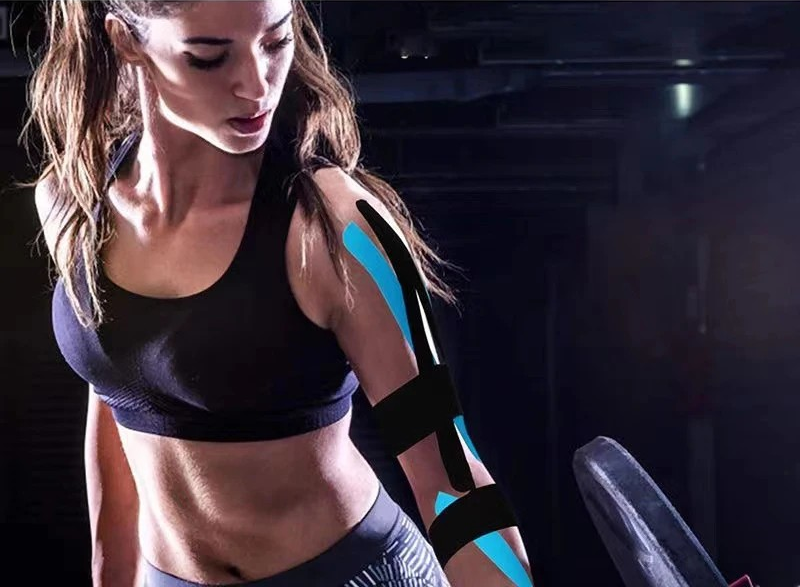 Elastic Sports Tape: Strain Injury and Muscle Pain Relief