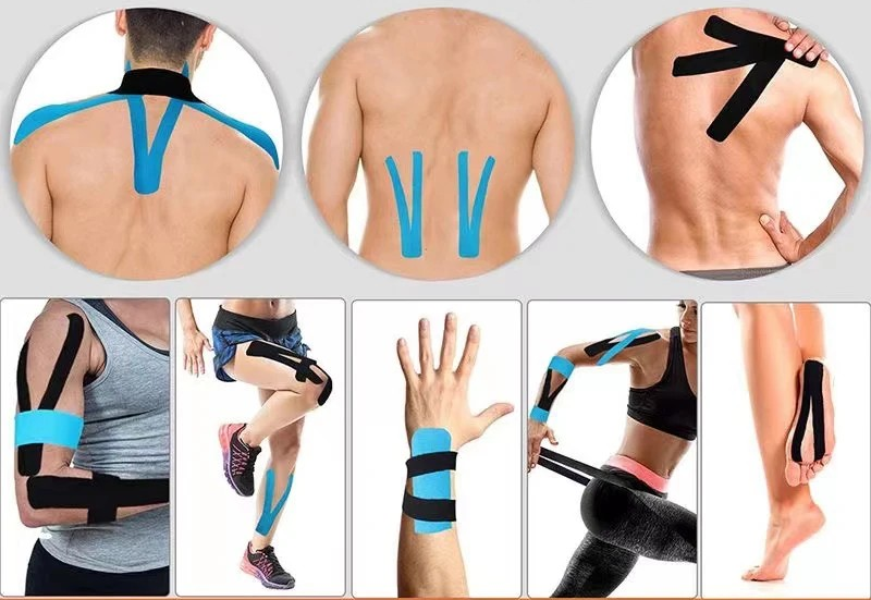 Elastic Sports Tape: Strain Injury and Muscle Pain Relief